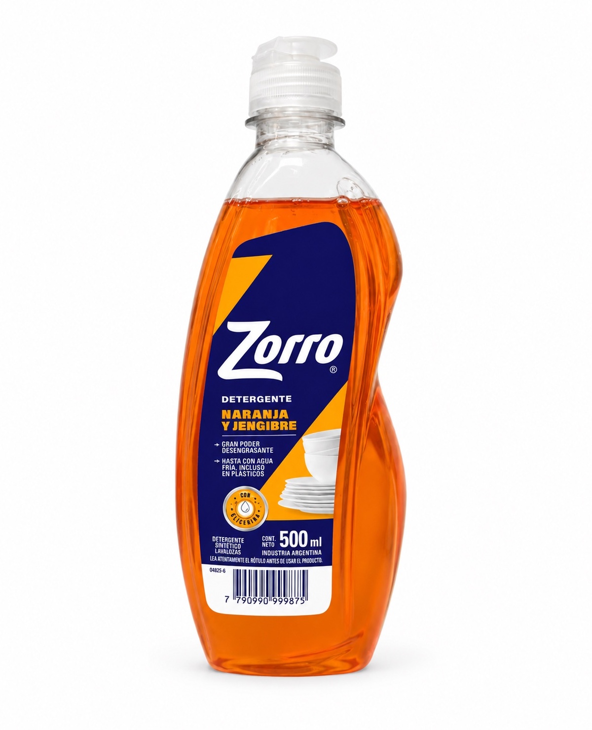 Detergente Zorro Naranja y Jengibre x 500 Ml